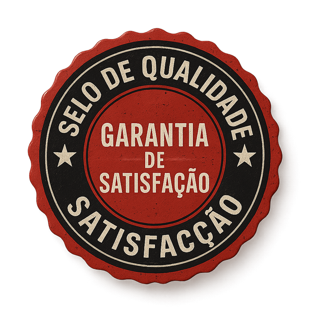 Selo de qualidade, garantia de satisfação